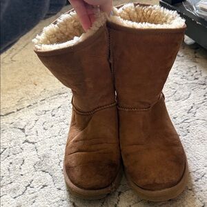 UGG Chestnut Suede Shearling-Lined Boot